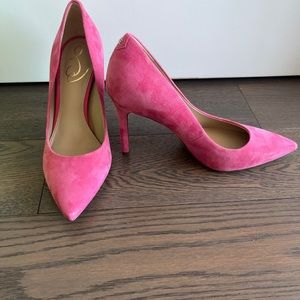 Sam Edelman Hazel Pink Suede Pumps, size 7.5